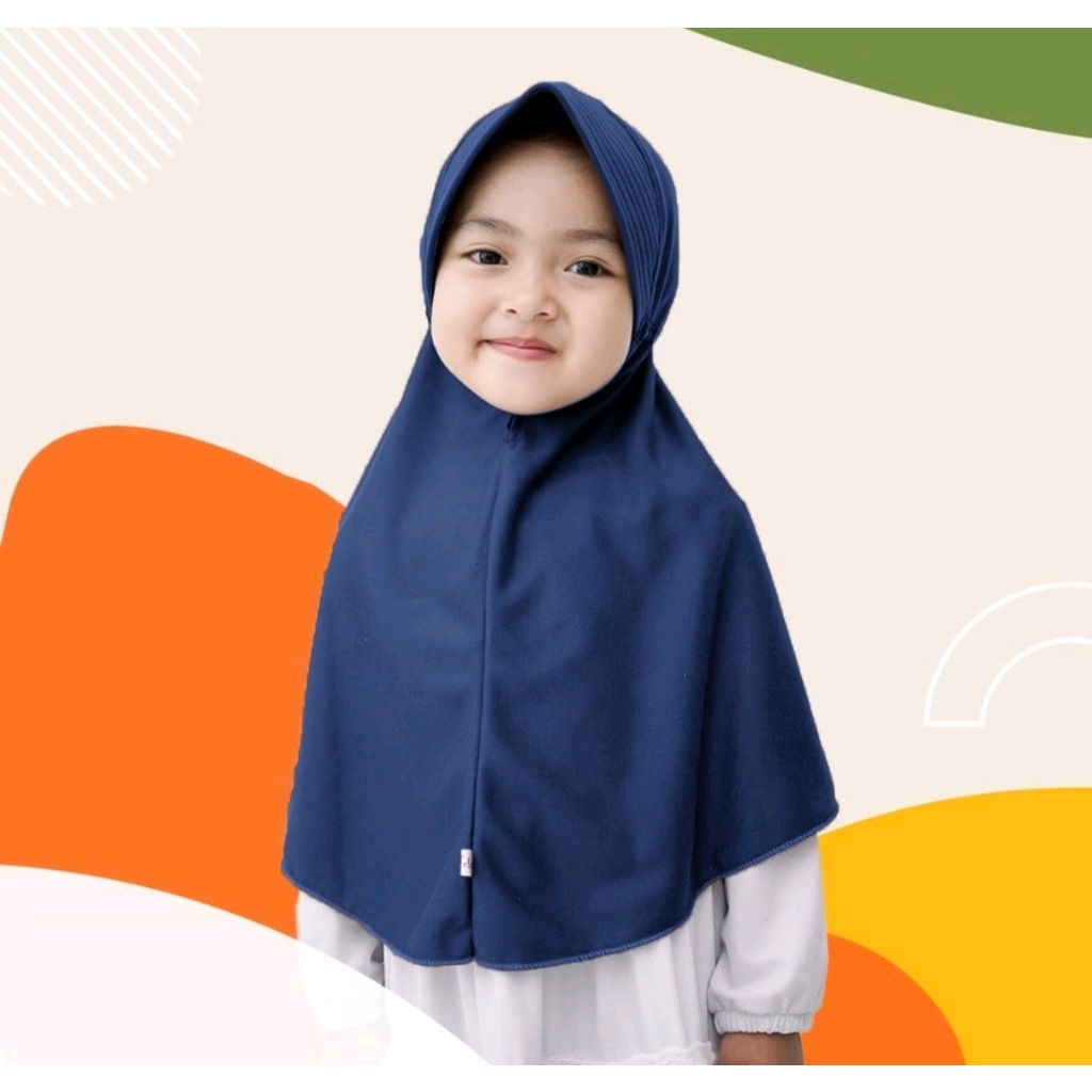 hijab anak sekolah TK/SD kelas 1 / hijab anak perempuan 3-7 tahun