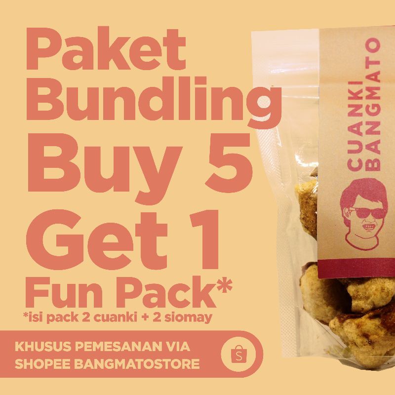 

PROMO Cuanki Instan Bangmato Paket Bundling [ Beli 5 Dapat 1 Fun Pack]