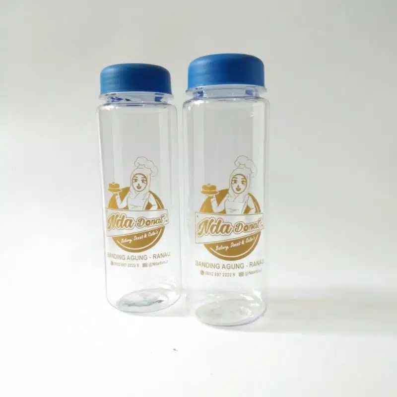 

Souvenir my botol plastic + sablon nama dan gambar