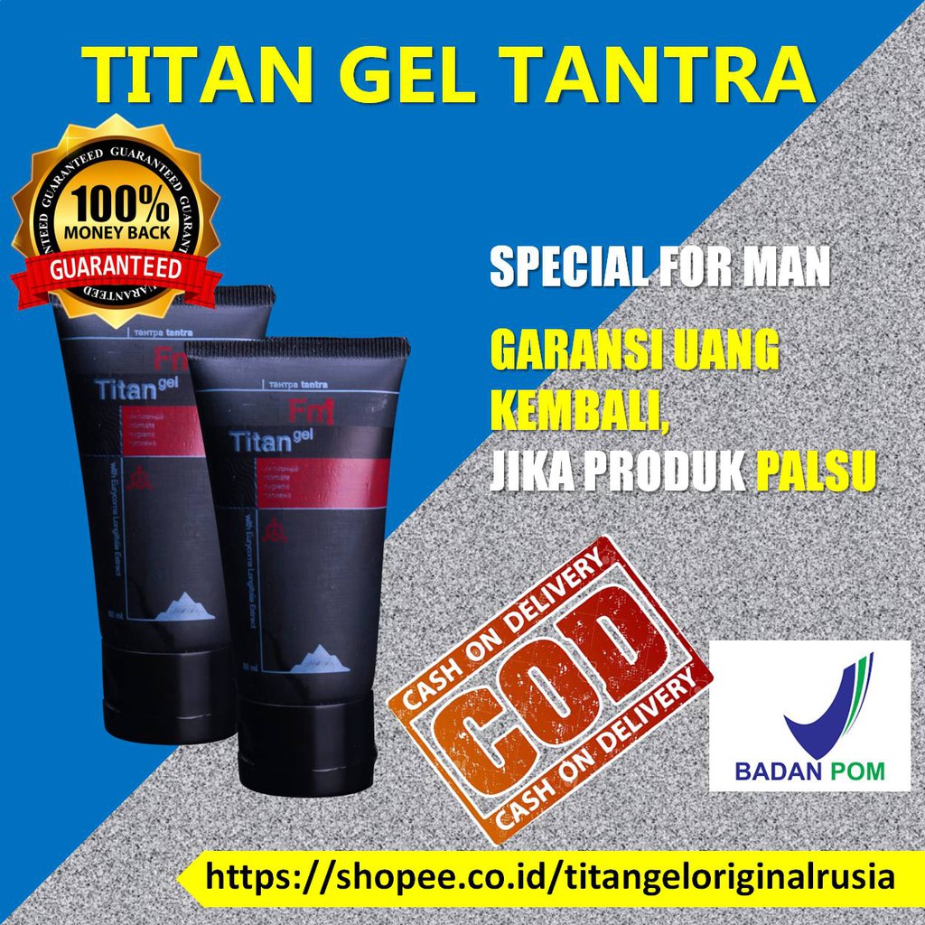 Titan Gel obat kuat pria Titan Gel Original Pembesar Penis Pria obat kuat sex pria Asli Permanen
