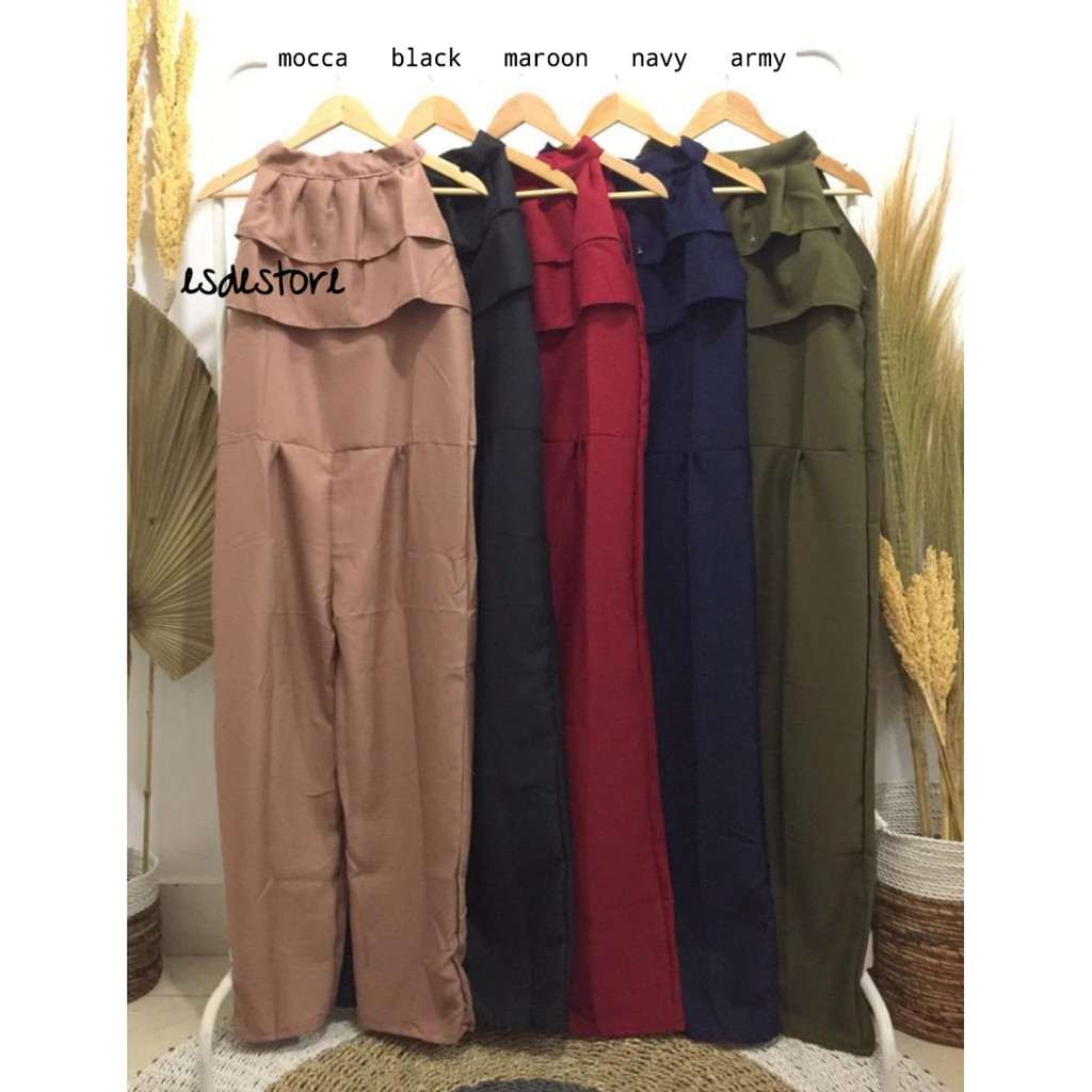 1KG MUAT 5PCS | VIGA JUMPSUIT / JUMPSUIT MOSCREPE POLOS / JUMPSUIT MAULIDA