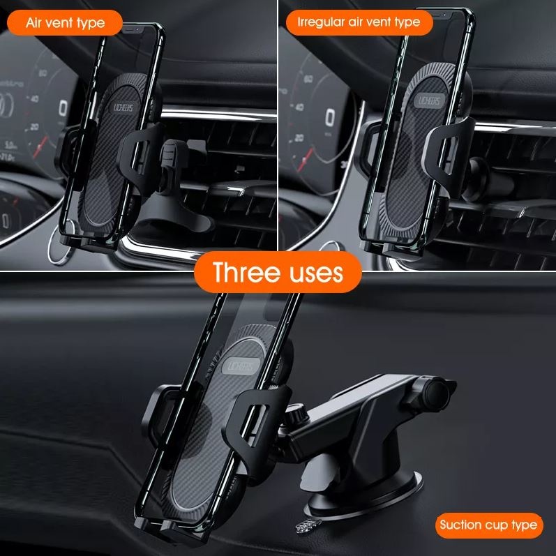 Licheers Car Phone Holder Sucker Clip Air Vent 360 Degree Rotatable