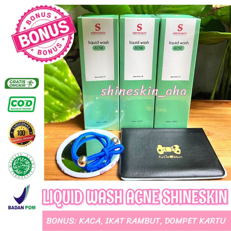 LIQUID WASH ACNE SHINESKIN/FACIAL WASH ACNE SHINESKIN/SABUN JERAWAT SHINESKIN/SABUN ORANYE SHINESKIN