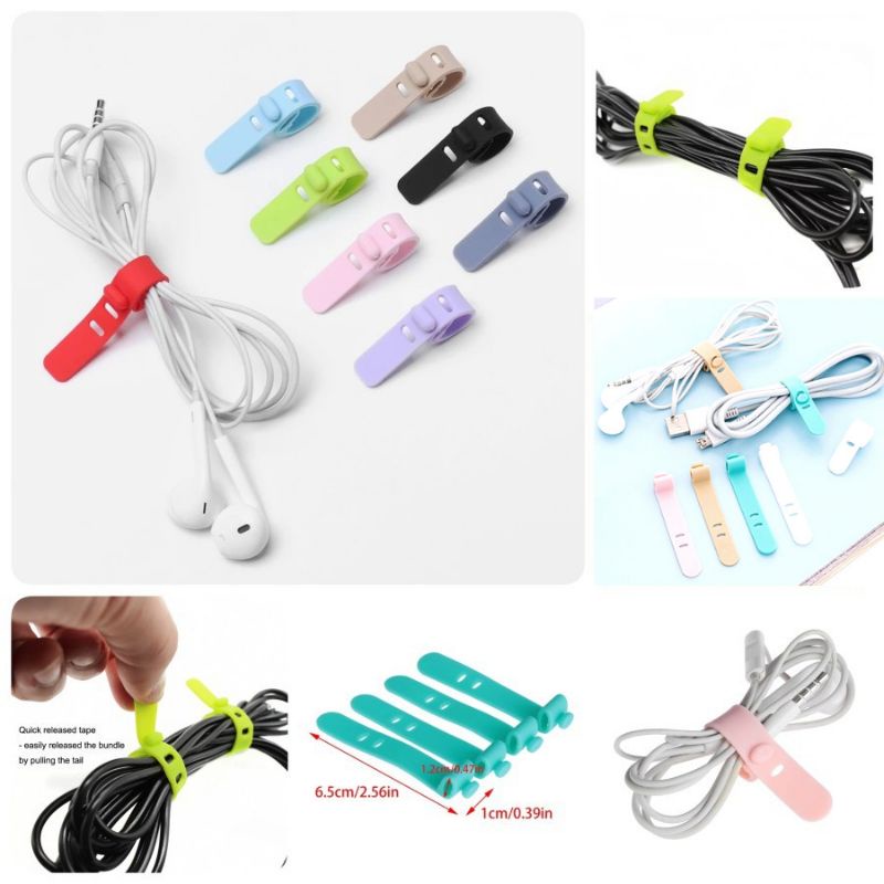 Pengikat Kabel bahan silicon