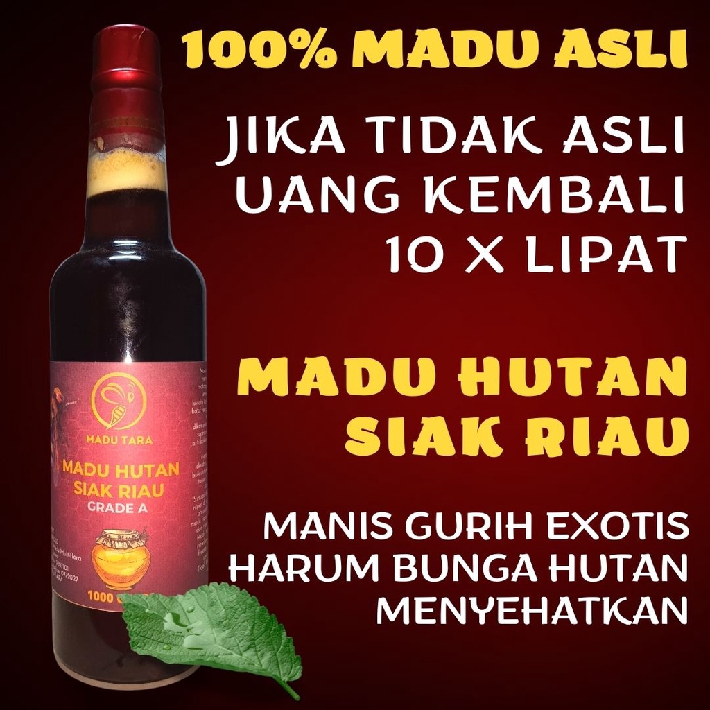 MADU HUTAN SIAK RIAU MADU ASLI MADU MENTAH MURNI RAW HONEY MADU TARA