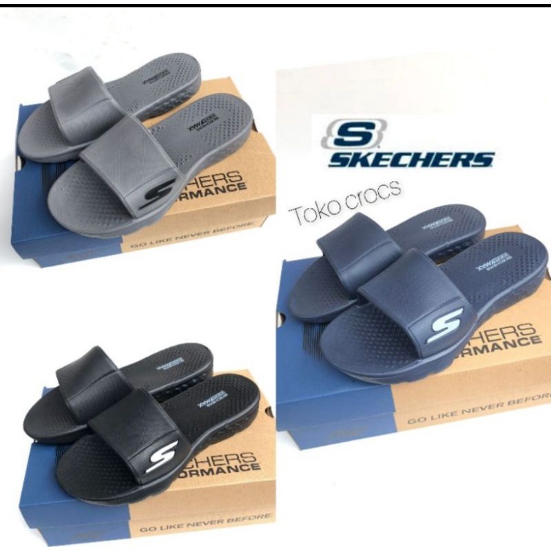 Sandal Peria / skechers goga max sandal slide / skechers peria / skechers sandal