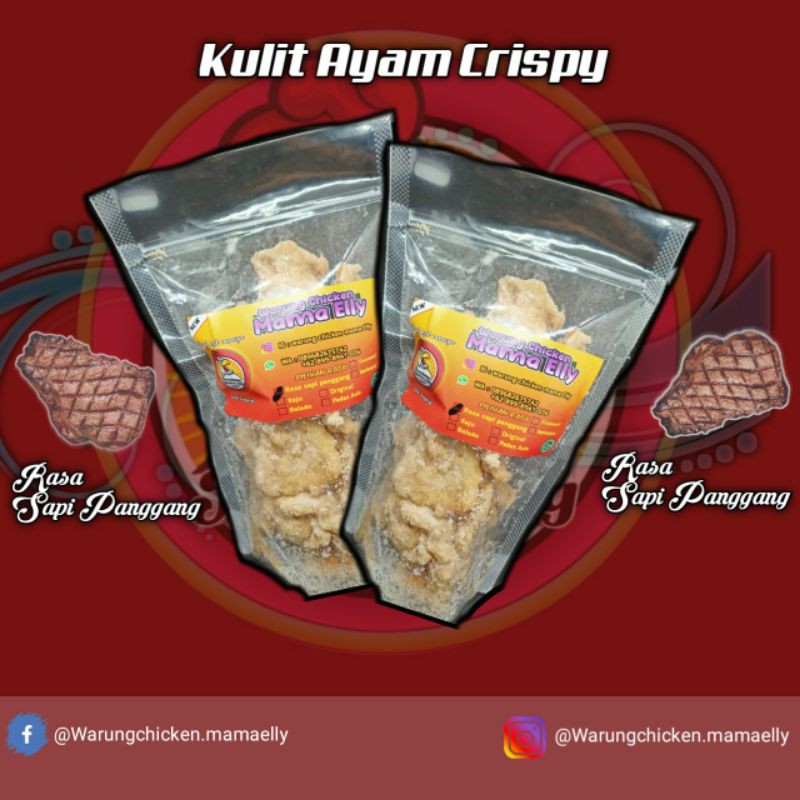 

Kulit ayam crispy Sapi panggang