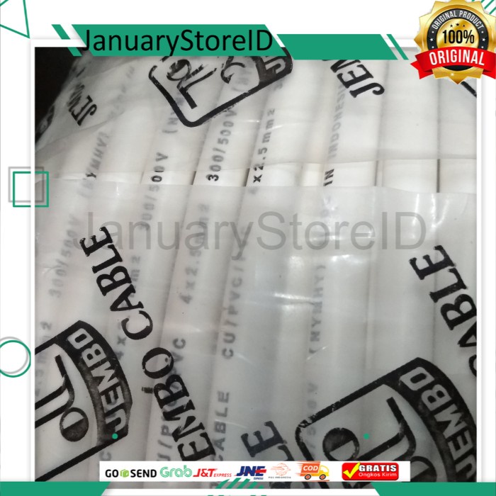 KABEL SERABUT NYMHY 4X2,5MM 4X2,5 MM JEMBO ECERAN METERAN