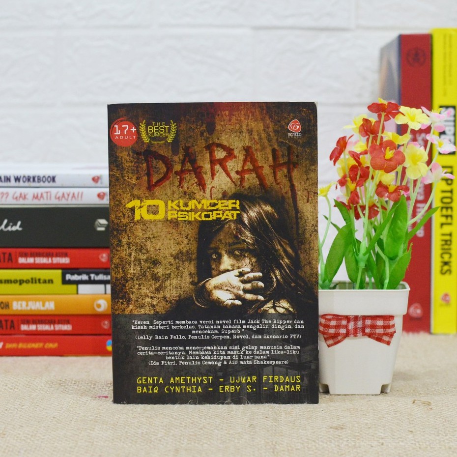 NOVEL HOROR DARAH - KUMPULAN 10 CERITA PSIKOPAT Buku Bacaan Dewasa Horor Thriller Mister