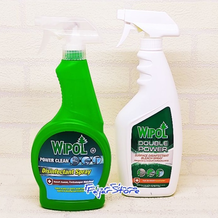 Wipol Spray Disinfektan Power Clean / Double Power Surface Spray 500 ml (1Botol)