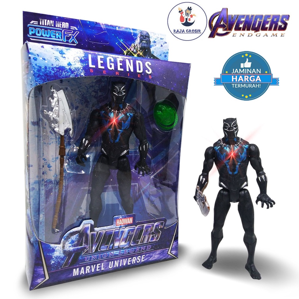 Mainan Action Figure Marvel Avengers / Mainan Anak Action Figure Avengers Black Panther