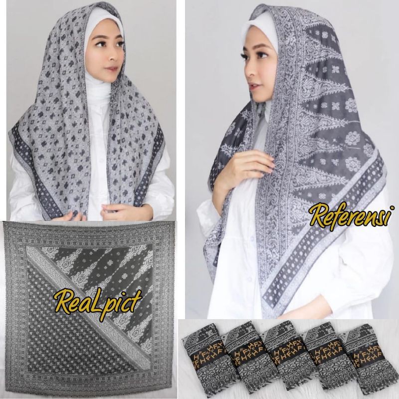 HIJAB  SEGIEMPAT ANDEEY MOTIF ORI FH SCARF