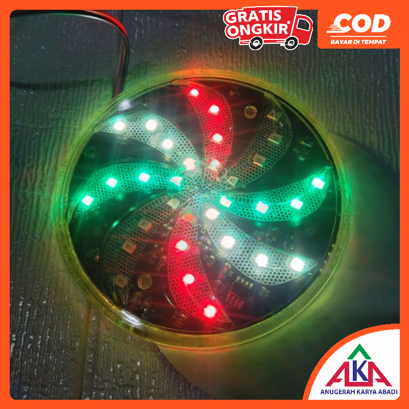 Led VARIASI BULAT RGB 12V Kipas 8cm