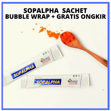 SOPALPHA ECERAN PER 3 SACHET SOP ALPHA BIO BOOST PER SACHET KESEHATAN BIOBOOST SOPALPA BPOM HALAL