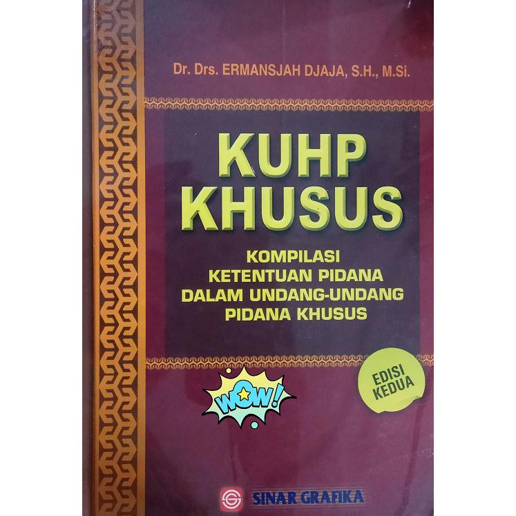 

Terlaris ✨ - KUHP Khusus - Kompilasi Ketentuan Pidana Dalam Undang-Undang Pidana Khusus (Edisi Kedua)3.1.23