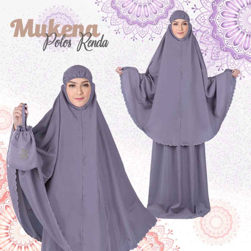 Mukena Sholat Wanita Dewasa Renda Model Terbaru Rayon Premium Cantik Adem