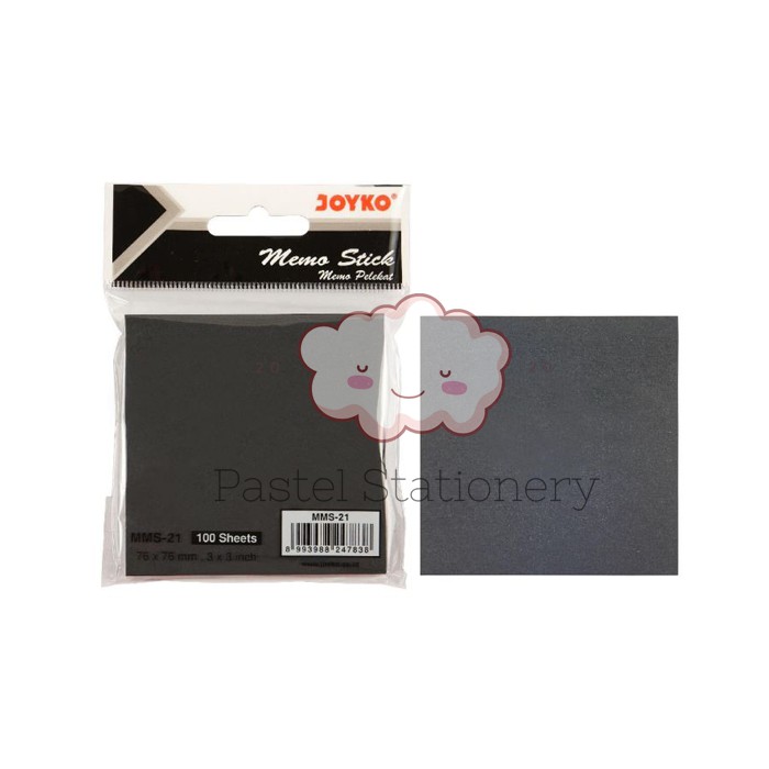 

Memo Sticky Notes Joyko Black MMS-21 - Kertas Tempel Hitam Joyko