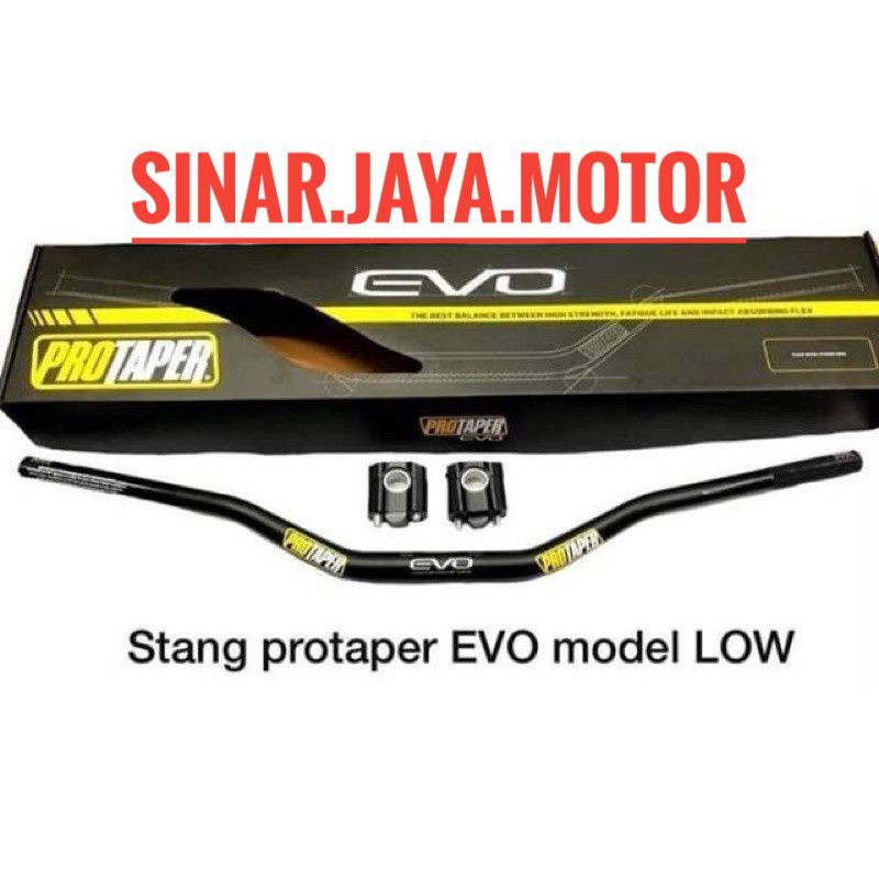 Stang fatbar protaper evo low paketan busa - handgrip klx crf vixion cb xabre r25 verza nmax beat