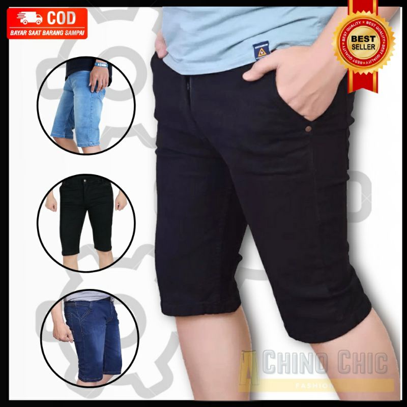 CELANA JEANS PENDEK PRIA DISTRO ORIGINAL DENIM JINS COWOK COWO CELANA MURAH TERBARU TERLARIS celana