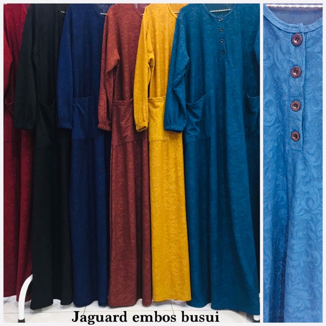 Jaguard Maxi Ld115 XXXL - Gamis Kaos Brukat Jumbo Busui Bigsize Oversize Bumil Arabian brukat  / R.12 - 023-5042