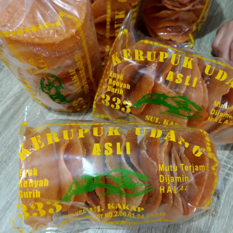 

HALAL..!! KERUPUK UDANG ASLI Cap 333 / Krupuk Udang khas Kalimantan Barat / Oleh Oleh Pontianak