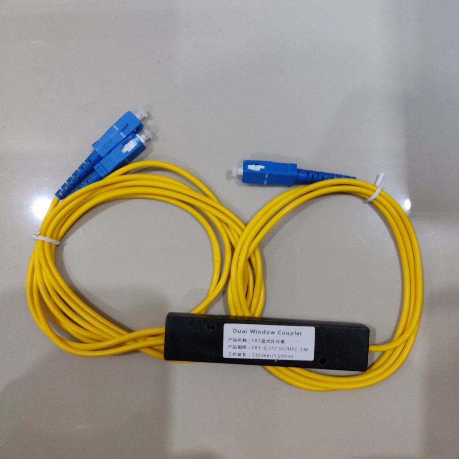 Passive Splitter Fiber Optic 1:2 SC/UPC