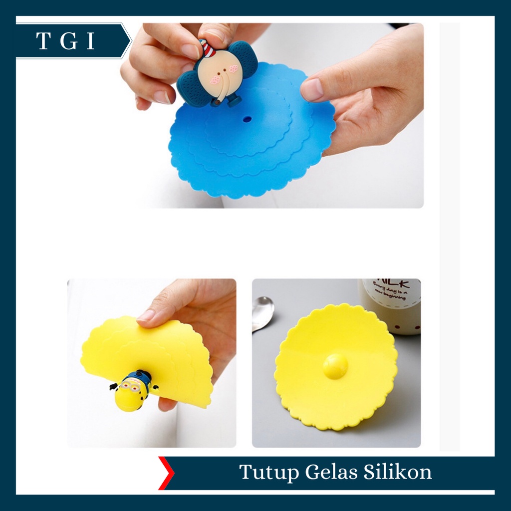 TGI - TUTUP GELAS SILICONE | TUTUPAN GELAS SILIKON KARET | TUTUP GELAS SERBAGUNA KEDAP UDARA