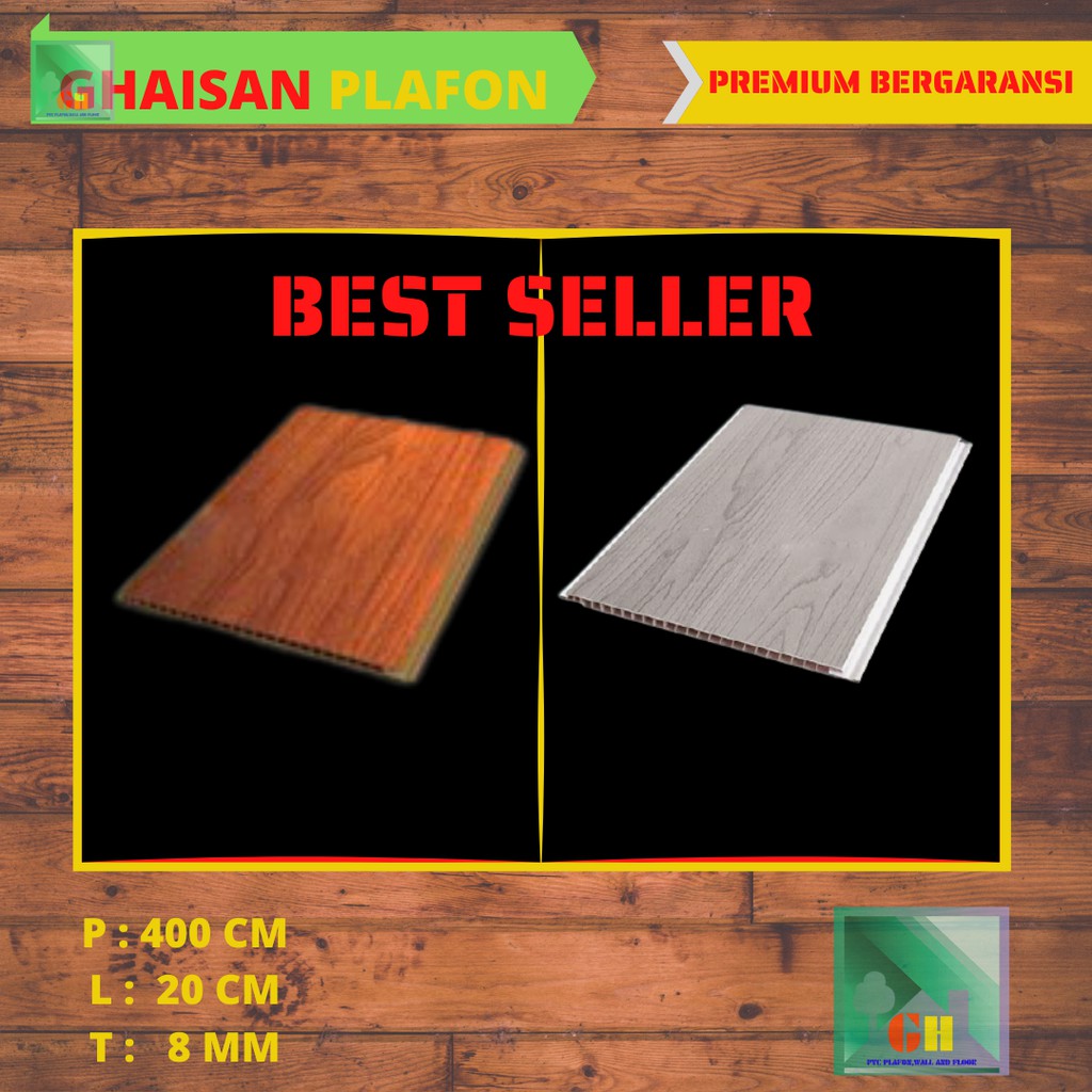 plavon pvc motif kayu premium plapon pvc bergaransi distributor bahan plafon pvc
