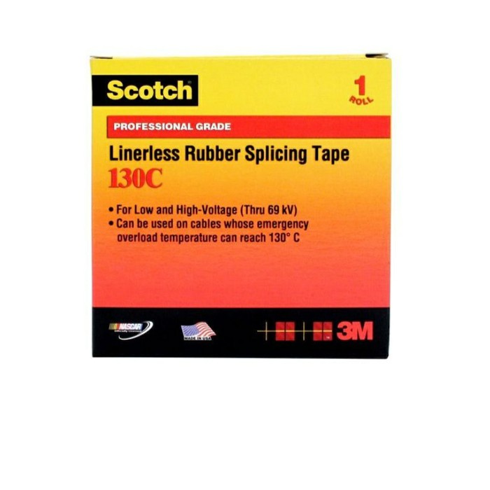 3M Linerless Rubber Splicing Tape Scotch 130C