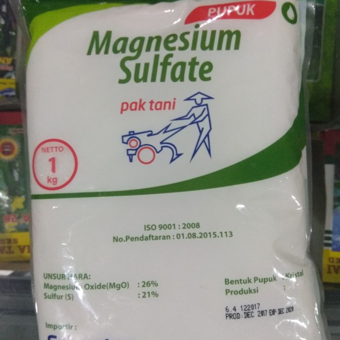 Pupuk Magnesium Sulfat Sulfate Garam Inggris  ready stock