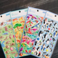 Sticker Jungle Rain forest Animal Tiger Penguin Hippo Parrot Stiker