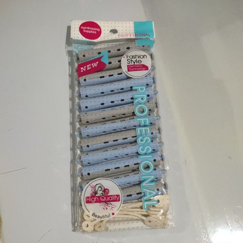 Rotto Roll Keriting Rambut ukuran 1.3cm (S) (biru abu)