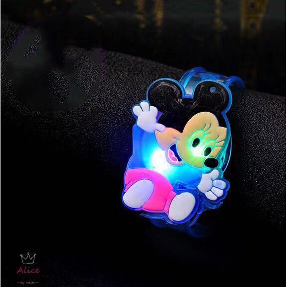 (COD) Gelang tangan anak berbagai macam karakter kartun lucu lampu kerlap kerlip flash LED