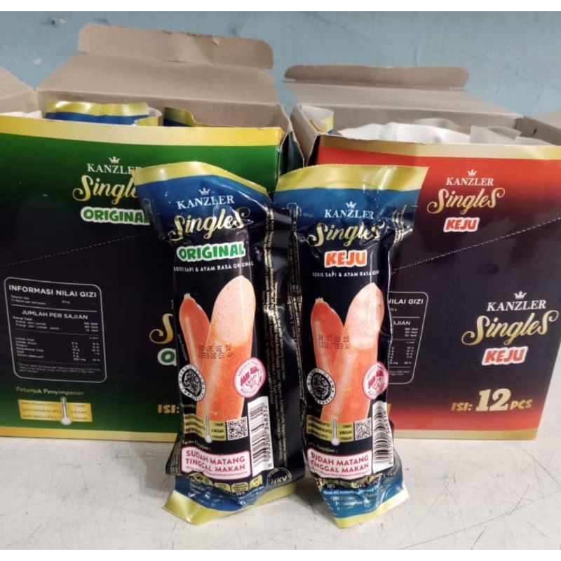 

*Sosis Kanzler singles keju / original / mini / hot 65gr all varian / kanzler kanzler*