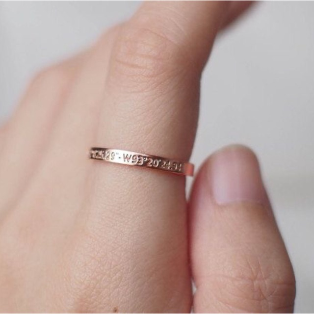 Custom coordinate ring / cincin custom