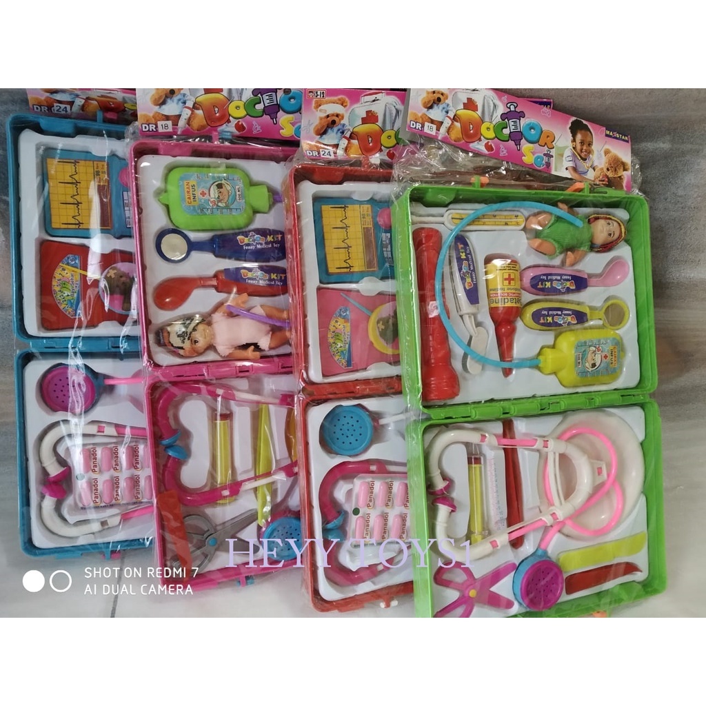MAINAN ANAK PEREMPUAN PERAN DOKTER DOKTERAN MAINAN KOPER DOKTER MAINAN BAYI MAINAN DR13 DR18 DR24