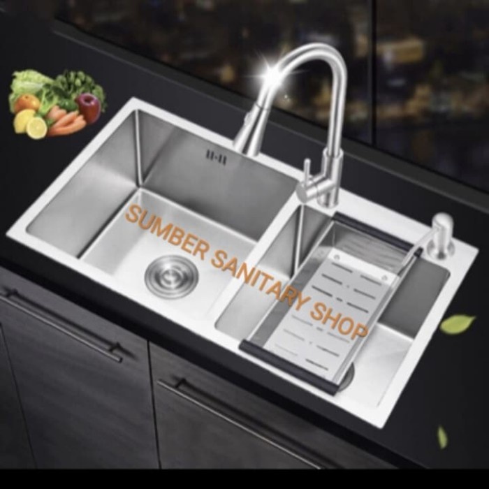 Wastafel - Kitchen Sink Komplit Set Inobe 8245 Stainless / Inobe Bak Cuci Piring