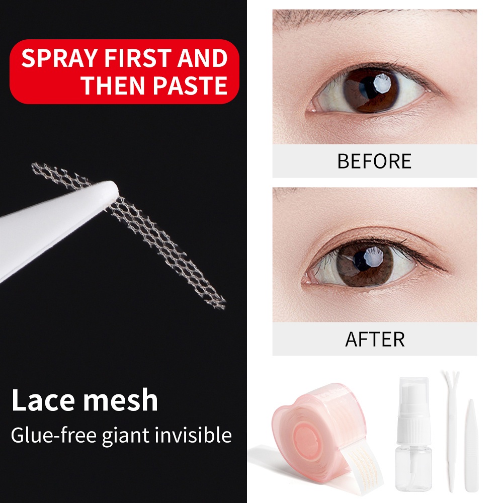 MAANGE Double Eyelid Tape Jaring / Skot Mata Transparan / Scot Mata Jaring / Kelopak Mata Transparan / Stiker Mata / Kelopak Mata / Eyelid Glue / Lipatan Mata Transparan / Isolasi Mata / Selotip Mata 3046