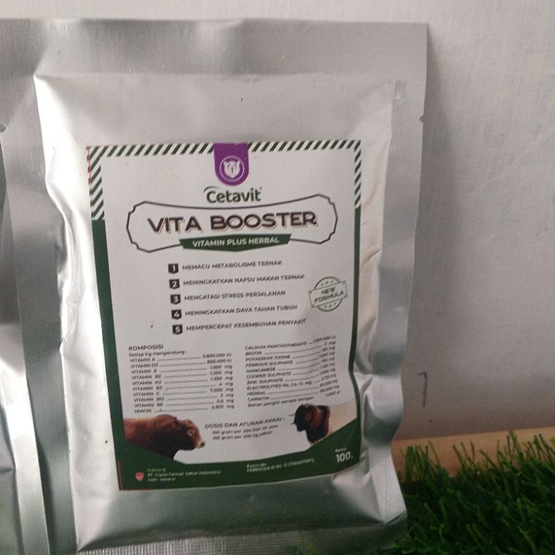 Vita booster 100gr  vitamin hewan ternak untuk sapi, kambing, domba