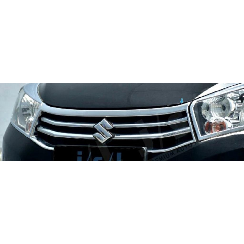 List Grill Cover Depan Suzuki Celerio Chrome