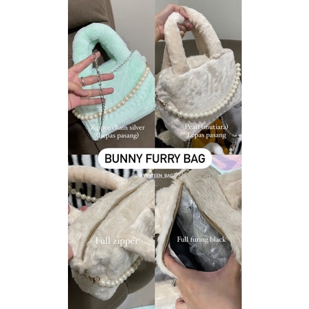 ARCELL - BUNNY FURRY BAG l Tas Selempang Korean Wanita Termurah