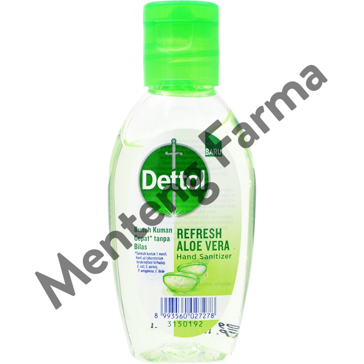 Dettol Hand Sanitizer Refresh 50 mL - Pembersih Tangan Tanpa Bilas