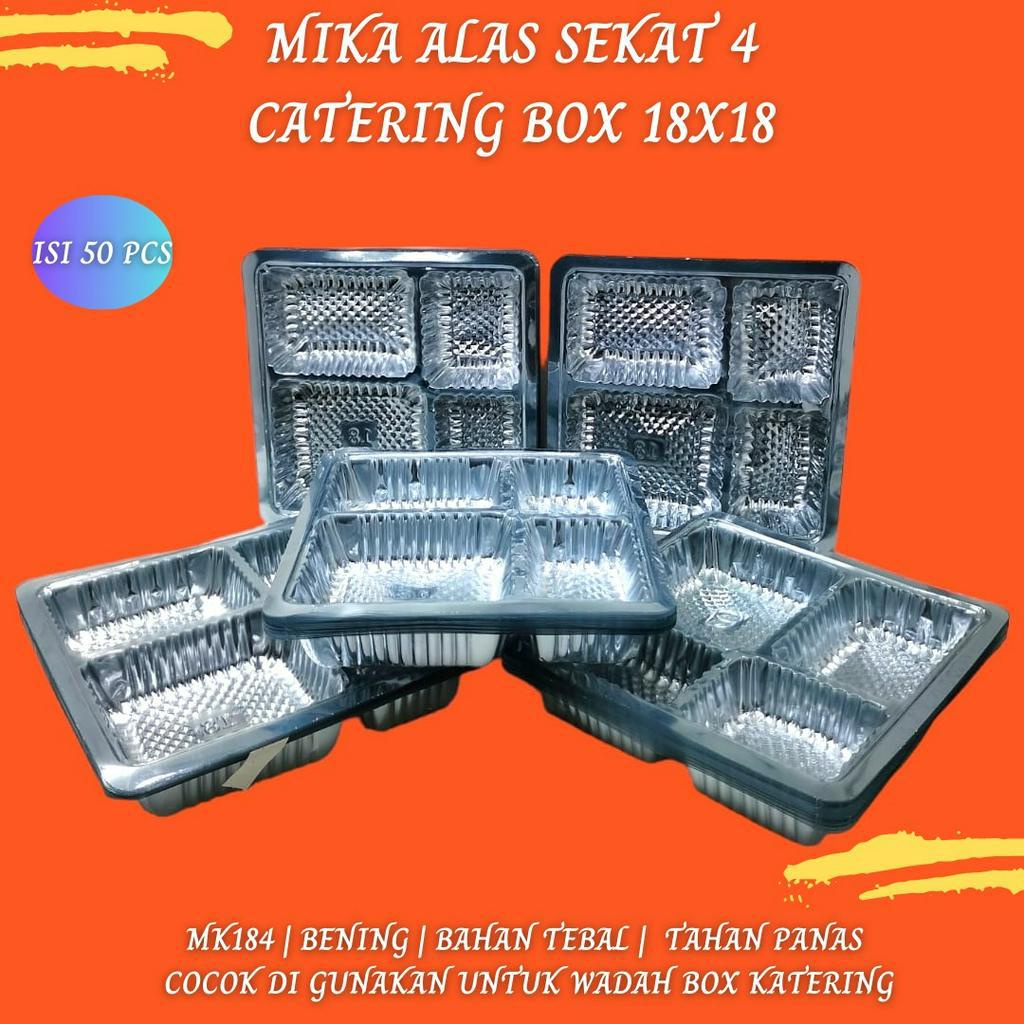 Mika 18x18 Sekat 6 Mika Alas Tumpeng (Isi 100 Pcs-MP186)