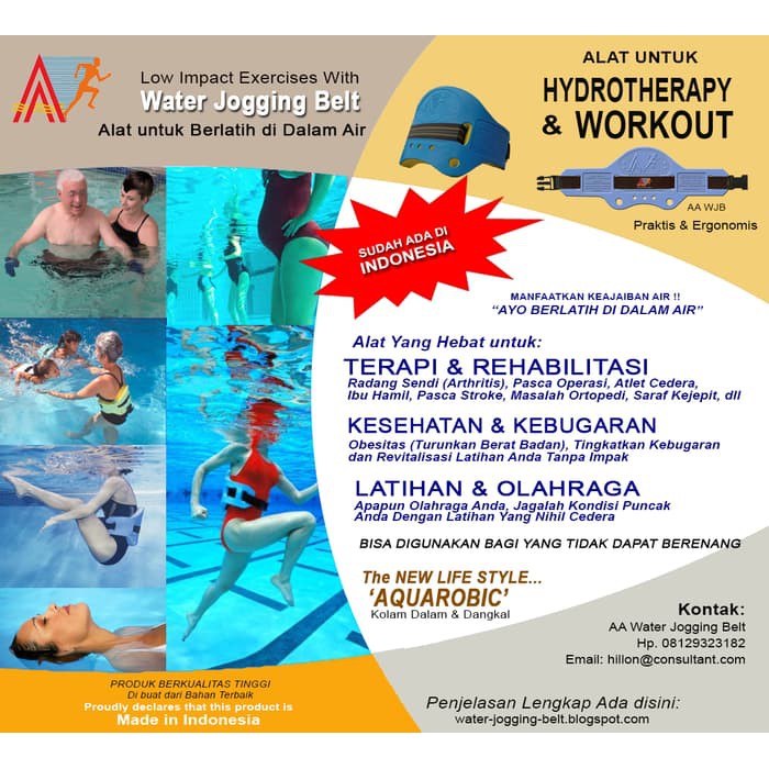 Jual AA Water Jogging Belt Limited