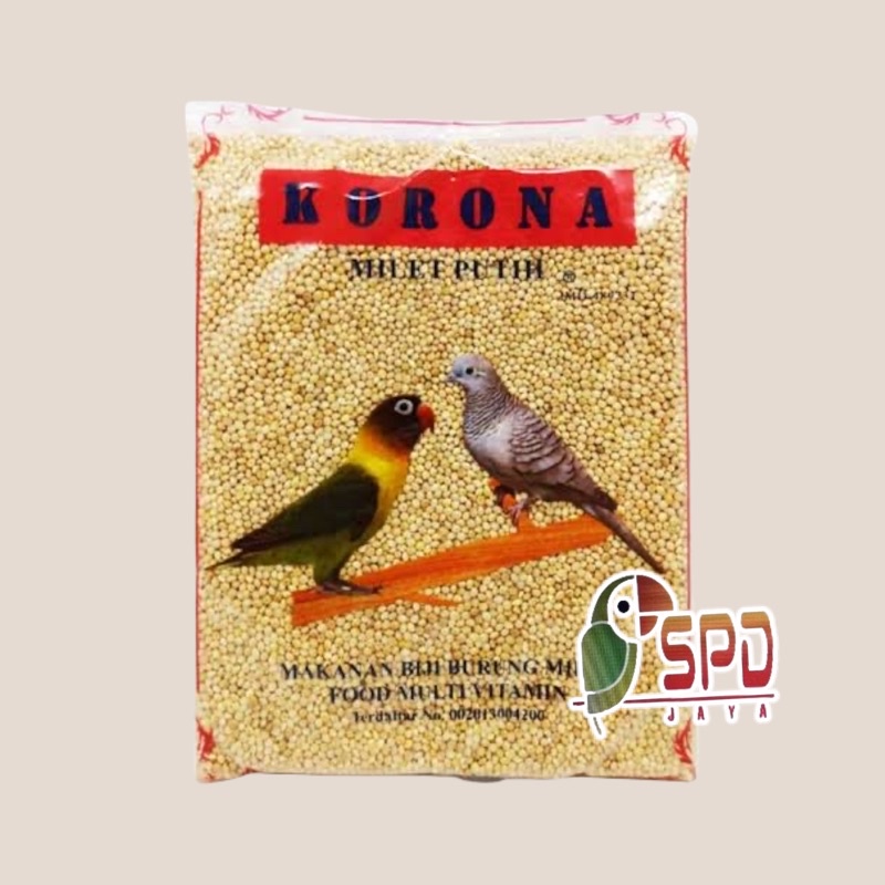 KORONA MILET PUTIH / PAKAN LOVEBIRD KORONA MILET PUTIH / KORONO MILET POLOS / CORONA MILET