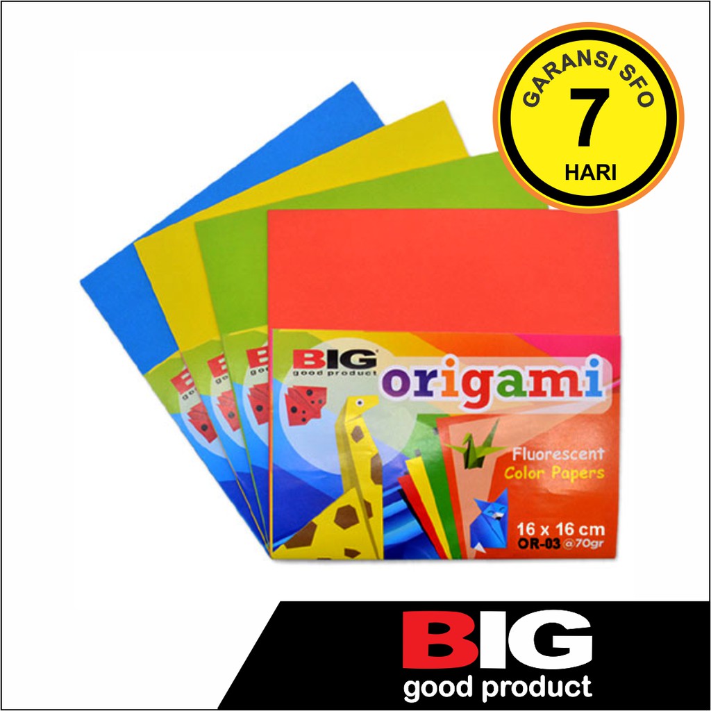  Kertas  Origami  Big 16 x 16cm Shopee Indonesia