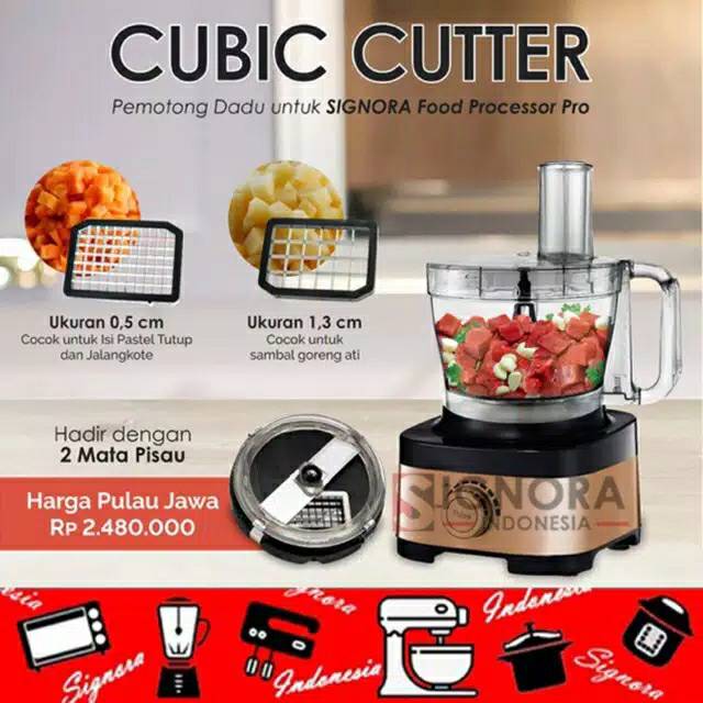 

SIGNORA FOOD PROCESSOR PRO WITH CUBIC CUTTER Bonus kategori 6