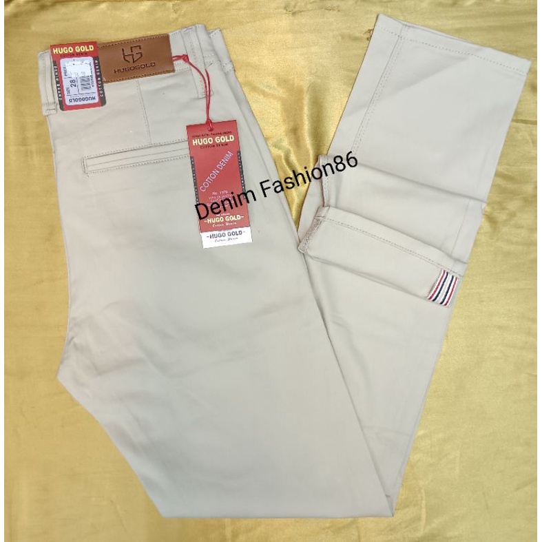 NEW CHINO HUGO GOLD ORIGINAL Distro Slimfit terlaris 2024 / CELANA Chinos ORI HUGO GOLD Slimfit / Ce