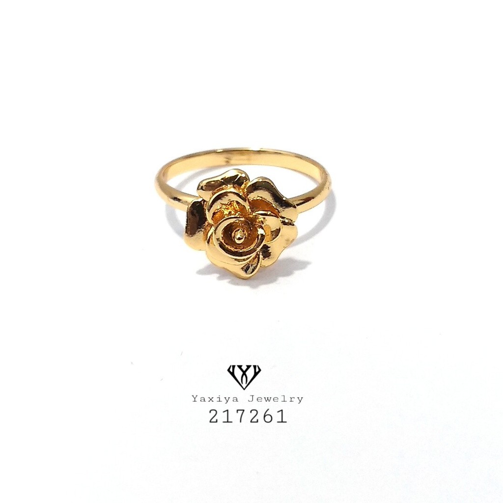 

Cincin Bunga Perhiasan Lapis Emas 18K Yaxiya Jewelry 312