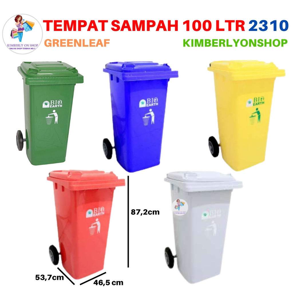 Tempat sampah BIO 100 liter 2310 green leaf